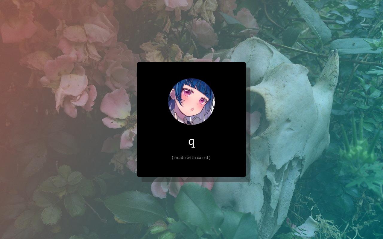 Carrd profile picture for @knives